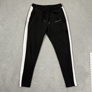 ALPHALETE Men's Essential Core Jogger Athletic Black White Line Medium